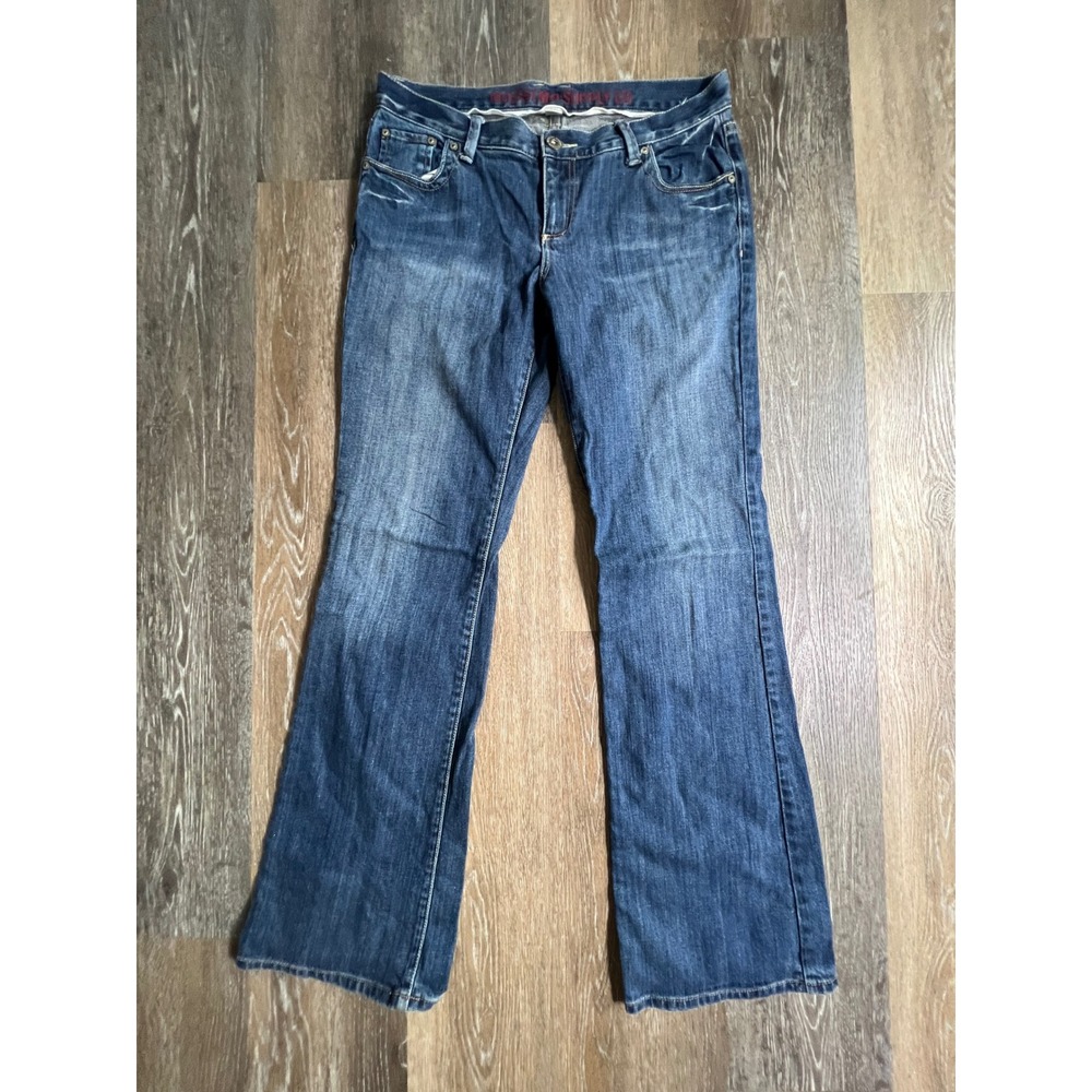 Mossimo Supply Co. Bootcut Jeans Women 11 Blue Low Rise Medium Wash Denim